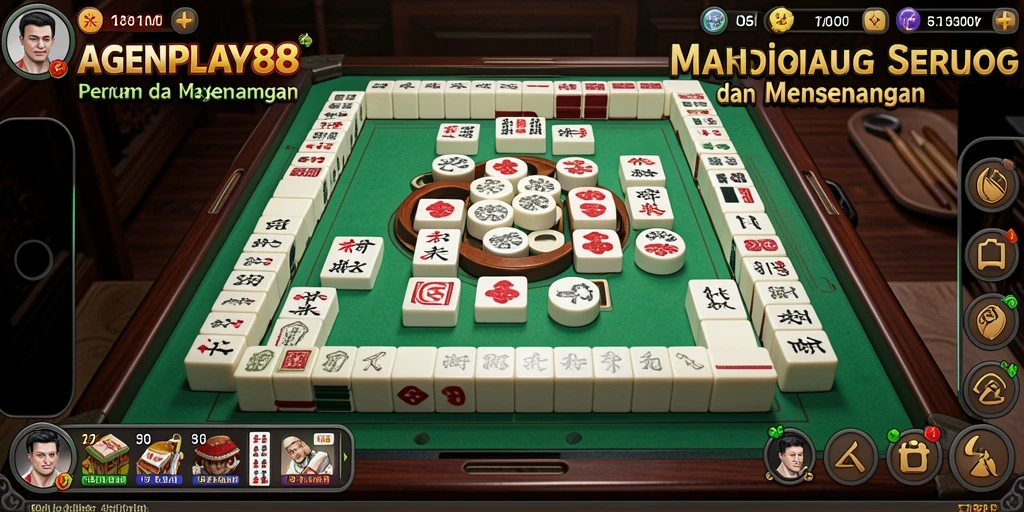 Tampilan gameplay Mahjong yang menarik di AGENPLAY88.