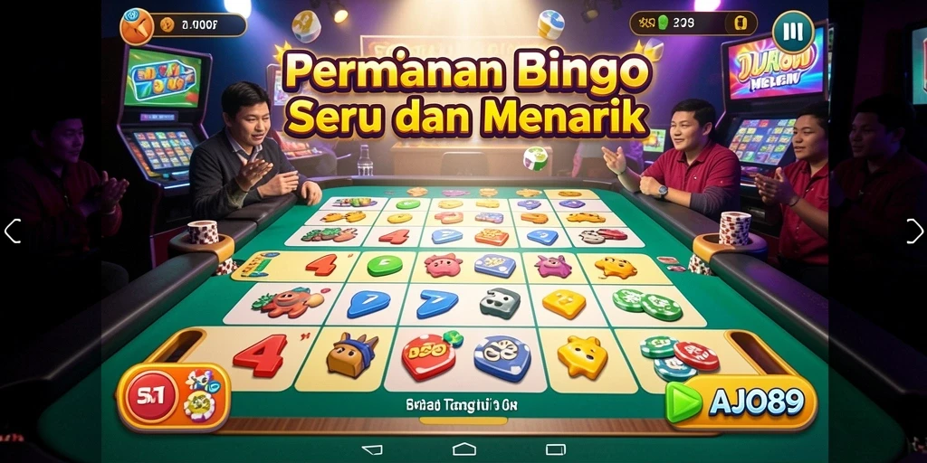 Tampilan gameplay seru saat bermain Bingo di AJO89.
