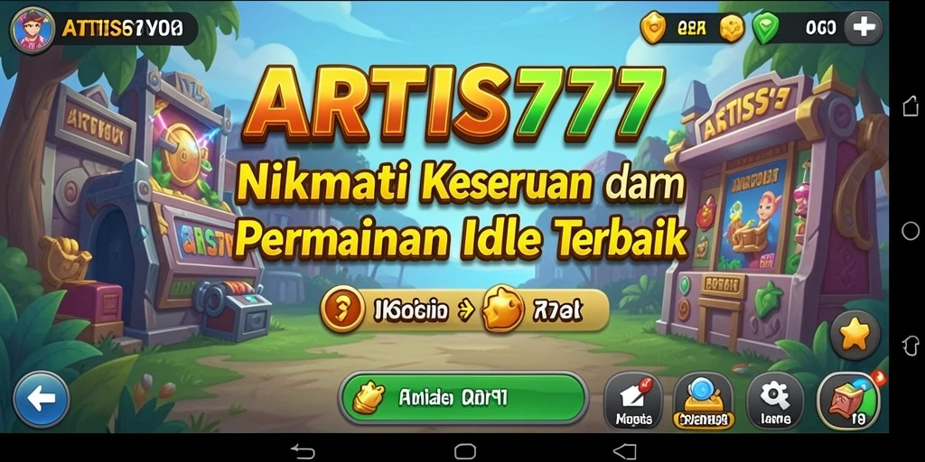 Tampilan gameplay utama ARTIS777 yang santai dan menarik.