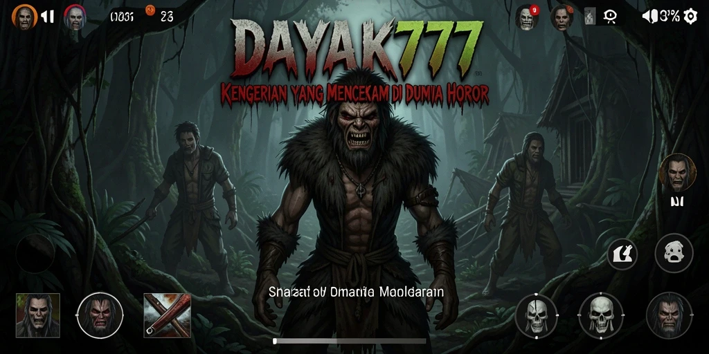 Tampilan gameplay mencekam dari DAYAK777 yang memikat.
