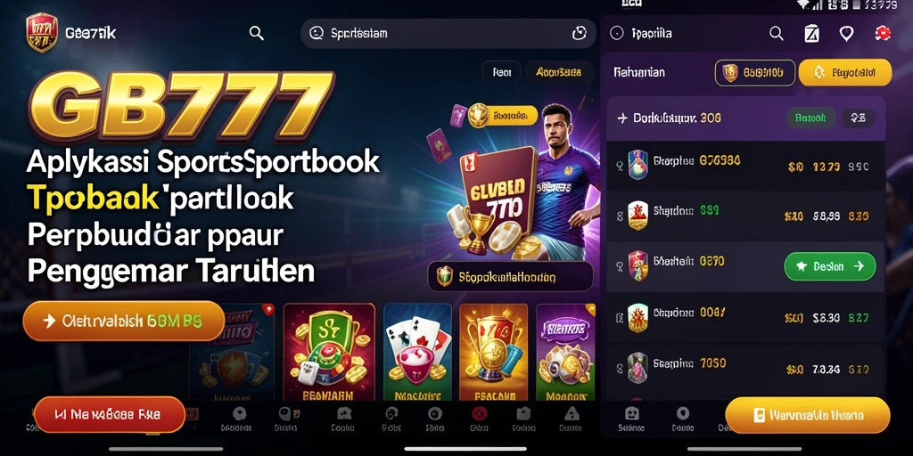 Tampilan gameplay menarik dari aplikasi GB777 untuk taruhan olahraga.