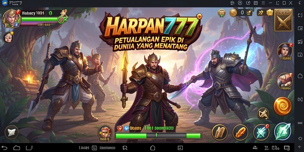 Tangkapan layar gameplay HARAPAN777 yang menunjukkan aksi petualangan mendebarkan.