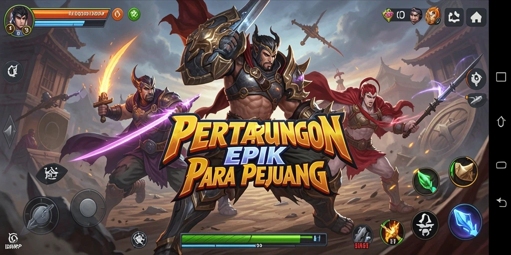 Screenshot menampilkan aksi pertarungan seru dalam IDRRP.