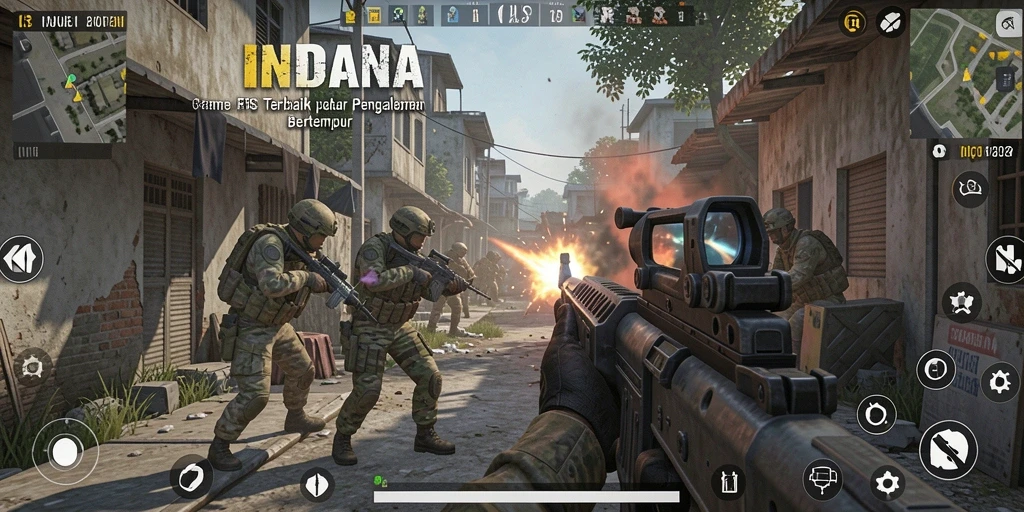 Tampilan gameplay INDAAA yang seru dan menegangkan.