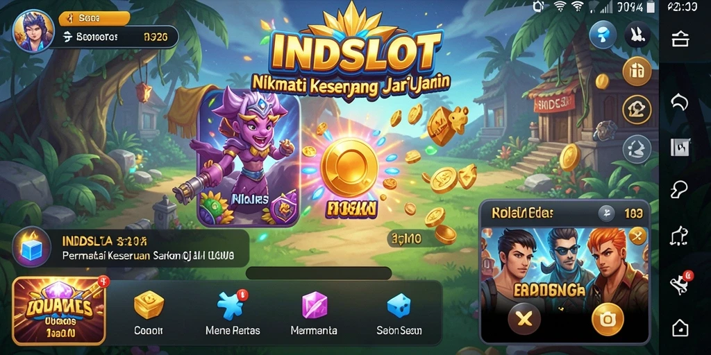 Tampak menarik dari gameplay INDSLOT yang penuh warna dan seru.