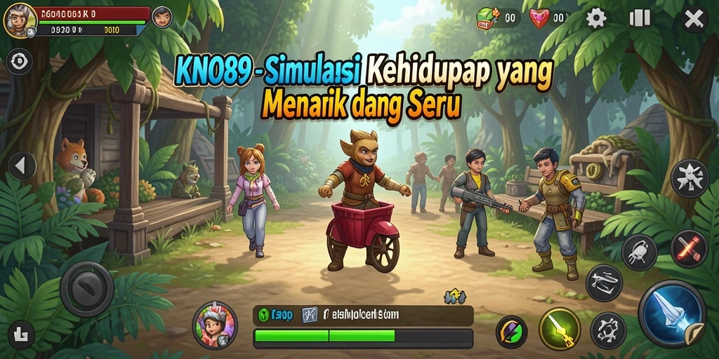 Tangkapan layar utama KNO89 menampilkan gameplay simulasi yang seru dan interaktif.