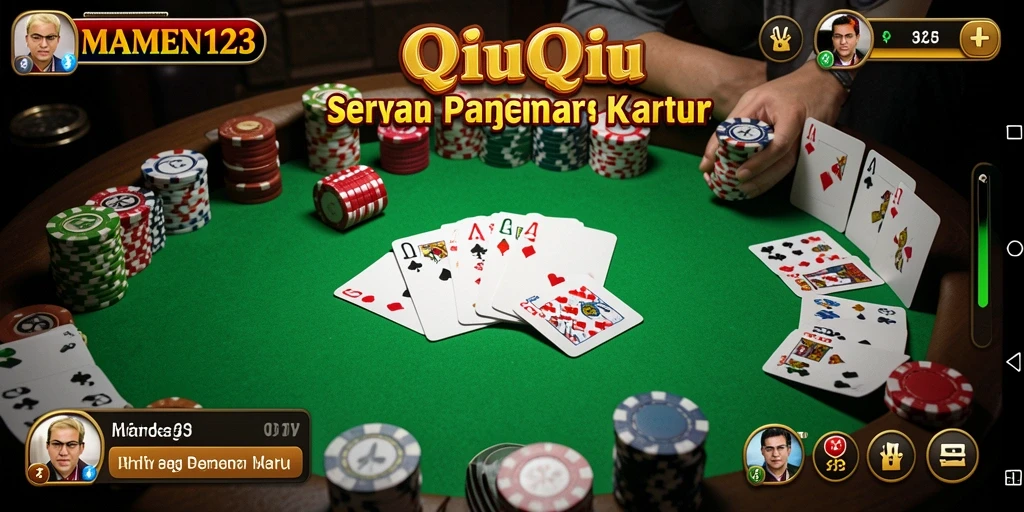 Tampilan menarik dari gameplay QiuQiu MAMEN123.
