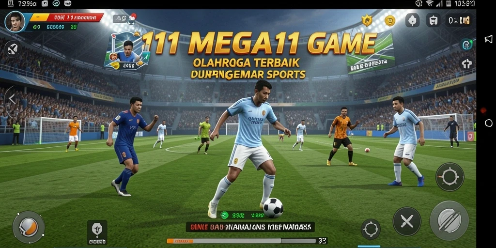 Tampilan menarik dari gameplay olahraga yang seru di MEGA111.