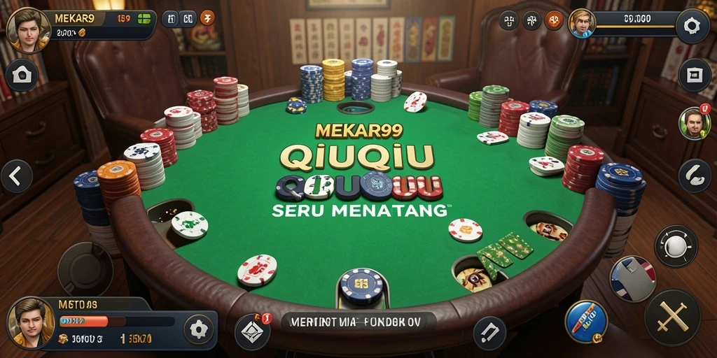Tampilan menarik dari gameplay QiuQiu MEKAR99.