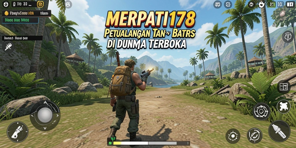 Tangkapan layar gameplay MERPATI178 menunjukkan dunia terbuka yang luas dan dinamis.