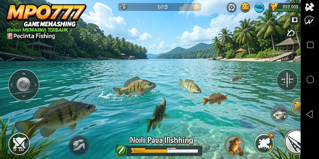 Screenshot MPO777 menampilkan aksi memancing yang seru dan mendebarkan.
