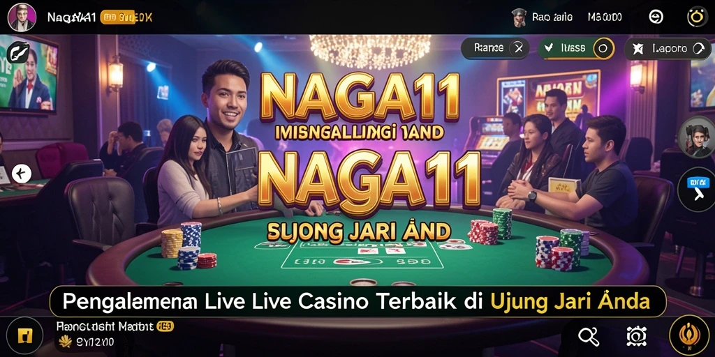 Tampilan gameplay NAGA11 yang memukau dan interaktif di Live Casino.
