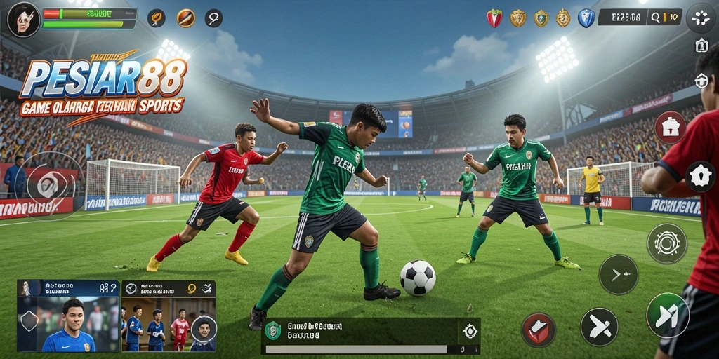 Tampilan gameplay PESIAR88 yang seru dan menegangkan