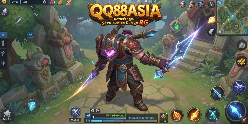 Tampilan utama gameplay RPG QQ88ASIA yang mendebarkan dengan aksi seru.