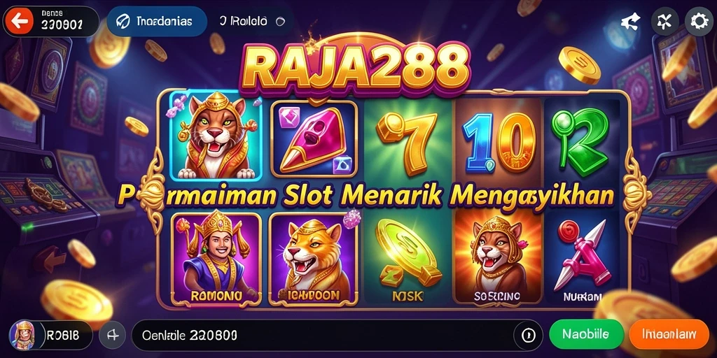 Tampilan menarik gameplay RAJA288 dengan fitur slot yang mengasyikkan.