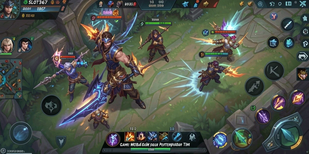 Tampilan gameplay seru di SLOT367 dengan pertarungan tim yang mendebarkan.