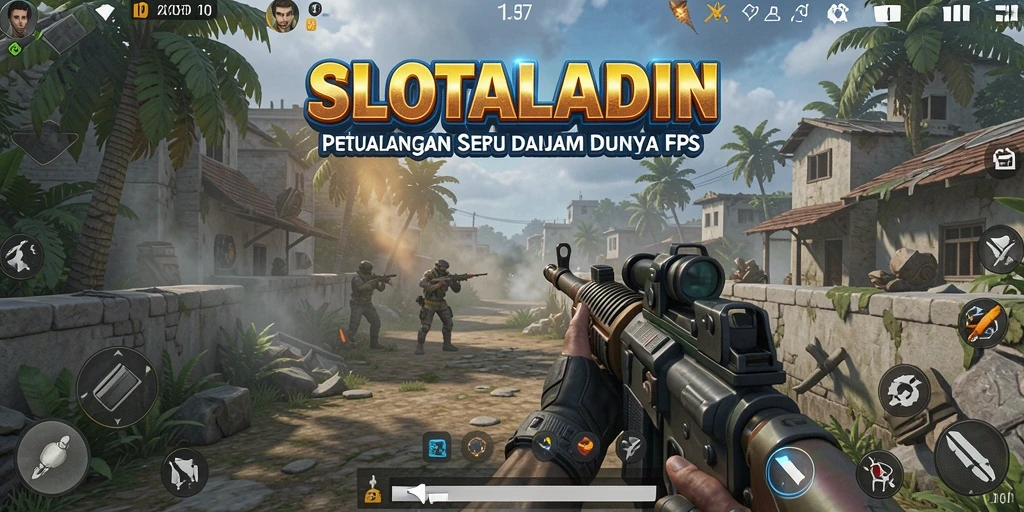 Tampilan gameplay yang mendebarkan dan penuh aksi di SLOTALADIN.
