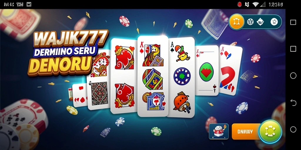 Tampilan gameplay seru dari permainan Domino WAJIK777.