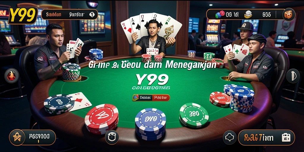 Tampilan menarik dari gameplay Poker di Y89 yang menantang.